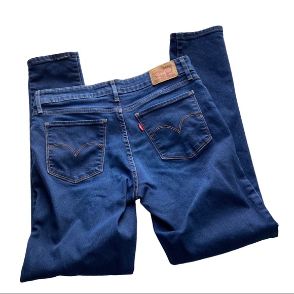 Levi's Women's Skinny Jeans - Dark Blue - Picture 2 of 9